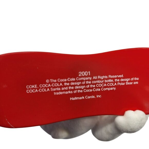 Hallmark Coca-Cola 2001 Polar Bear Snowboarding Christmas Ornament Holiday - Picture 3 of 7